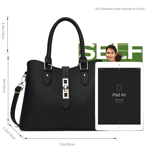 Women's Crossbody PU Leather Tote Satchel Bag I193