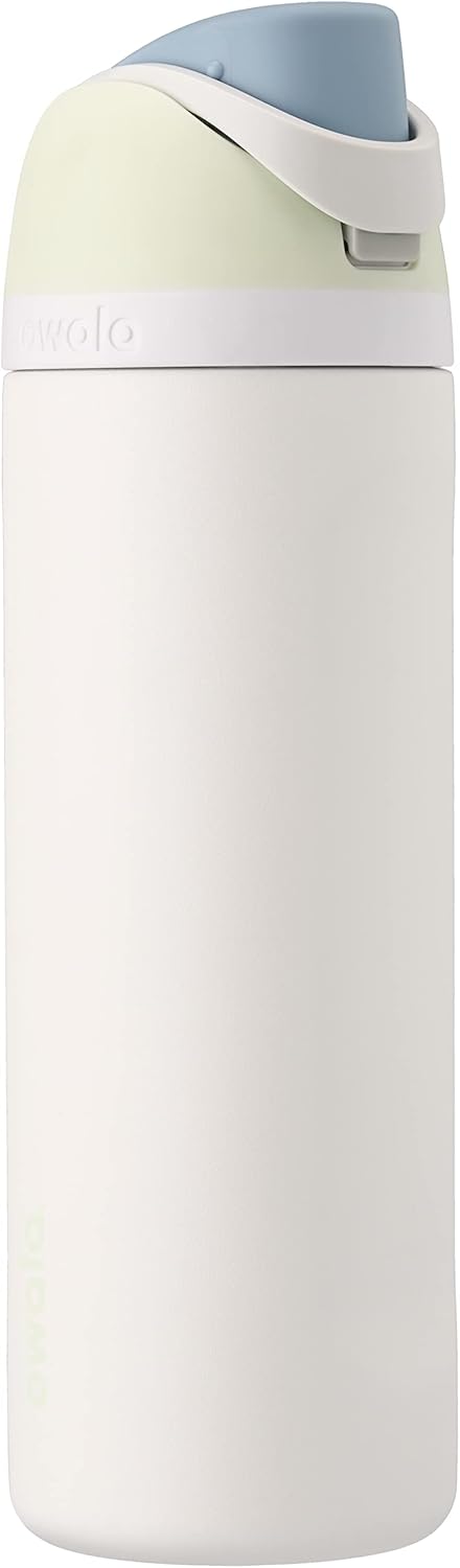 Insulated Stainless Steel Water Bottle with Straw and Silicone Boot A2794