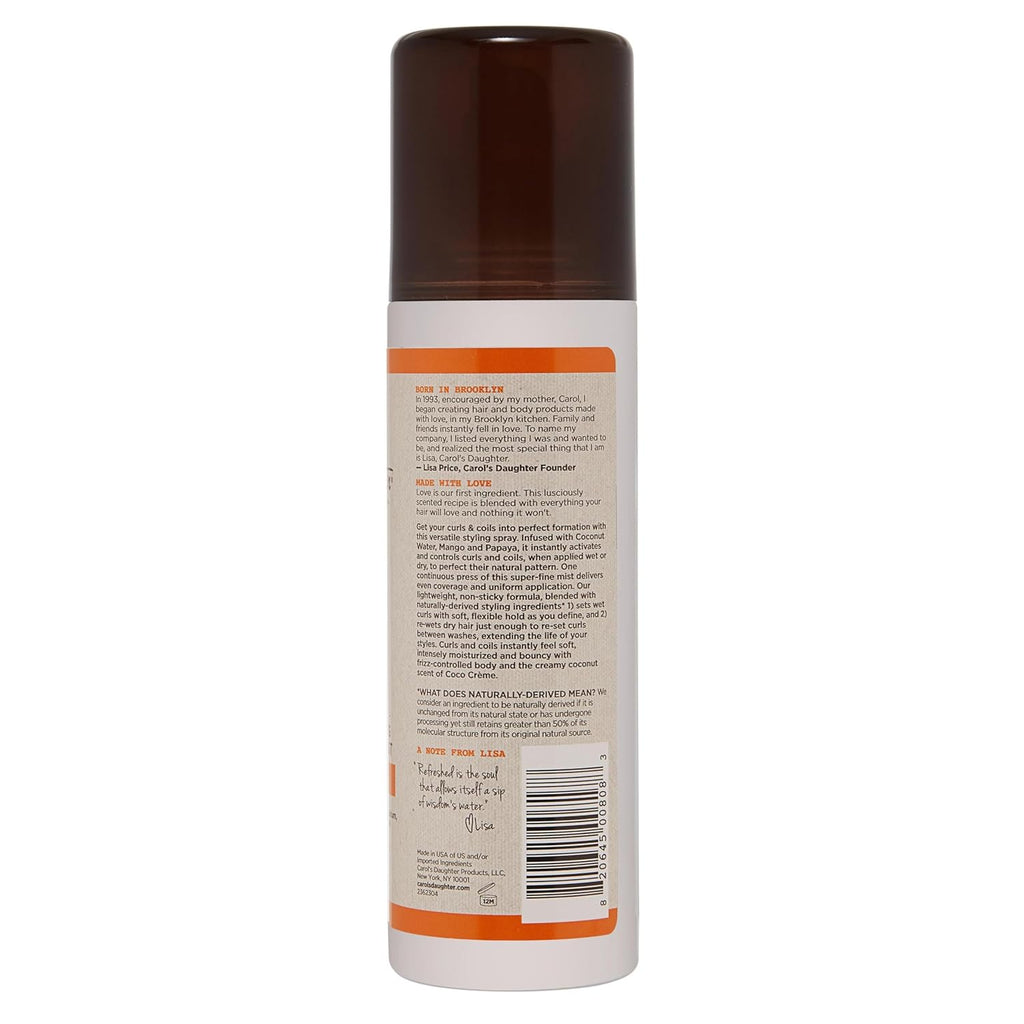 Curl Refresher Spray with Coconut Water for Dry Curly Hair F808