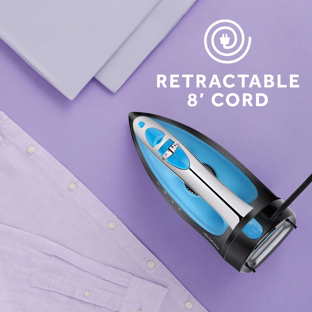 1400W Steam Iron with Shot of Steam and Retractable Cord C2167