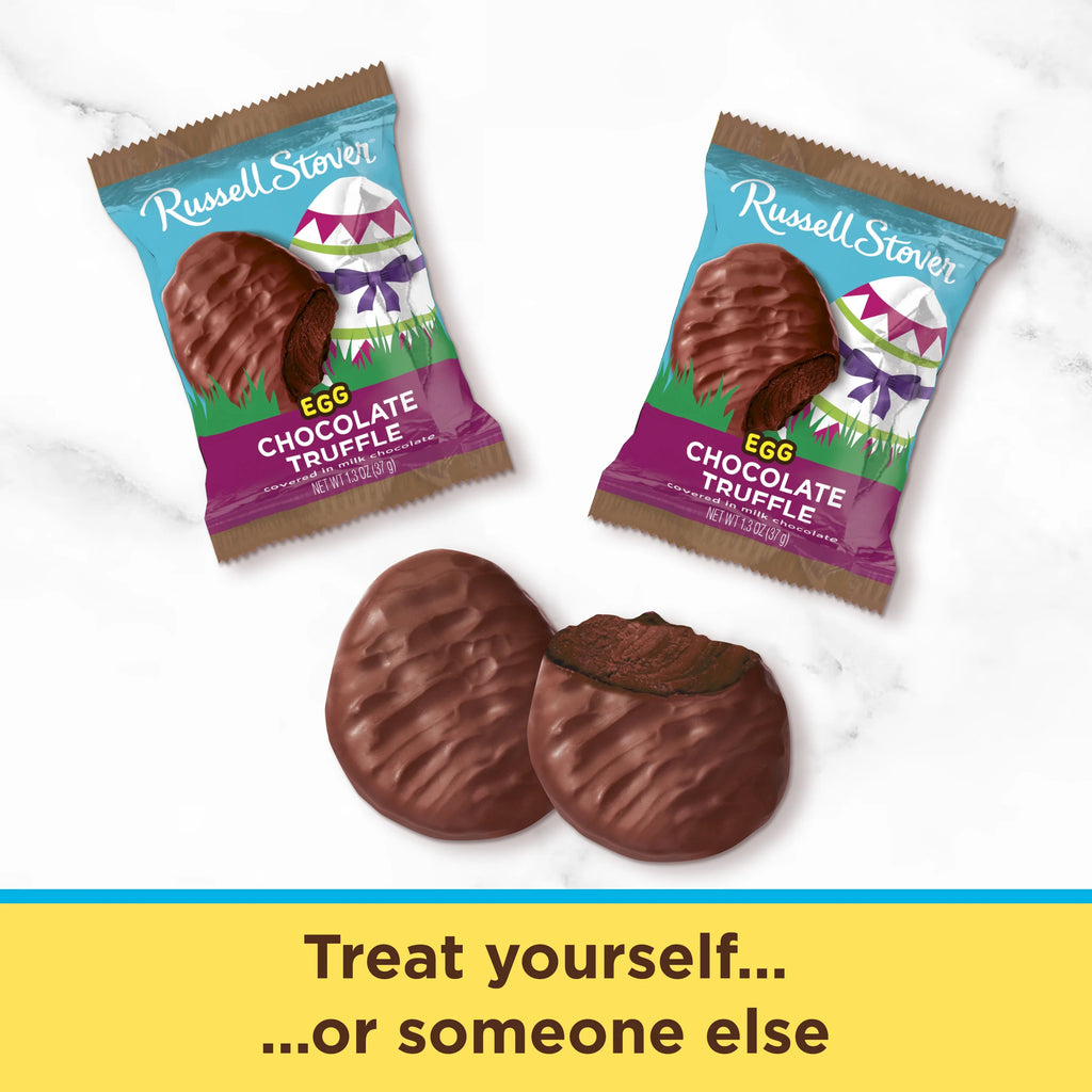 Easter Chocolate Truffle Milk Chocolate Egg, 1.3 oz. (Pack of 18) U658917