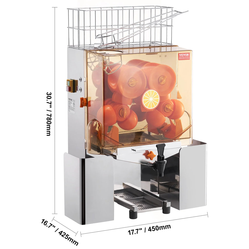 Commercial Orange Juicer Machine 120W Juice Squeezer Extractor S378
