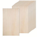 12 Pack Basswood Sheets for Crafts-16 x 16 x 1/8 Inch- 3mm Thick Plywood Sheets with Smooth Surfaces-Unfinished Squares Wood Boards for Laser Cutting, Wood Burning, Architectural Models, Staining