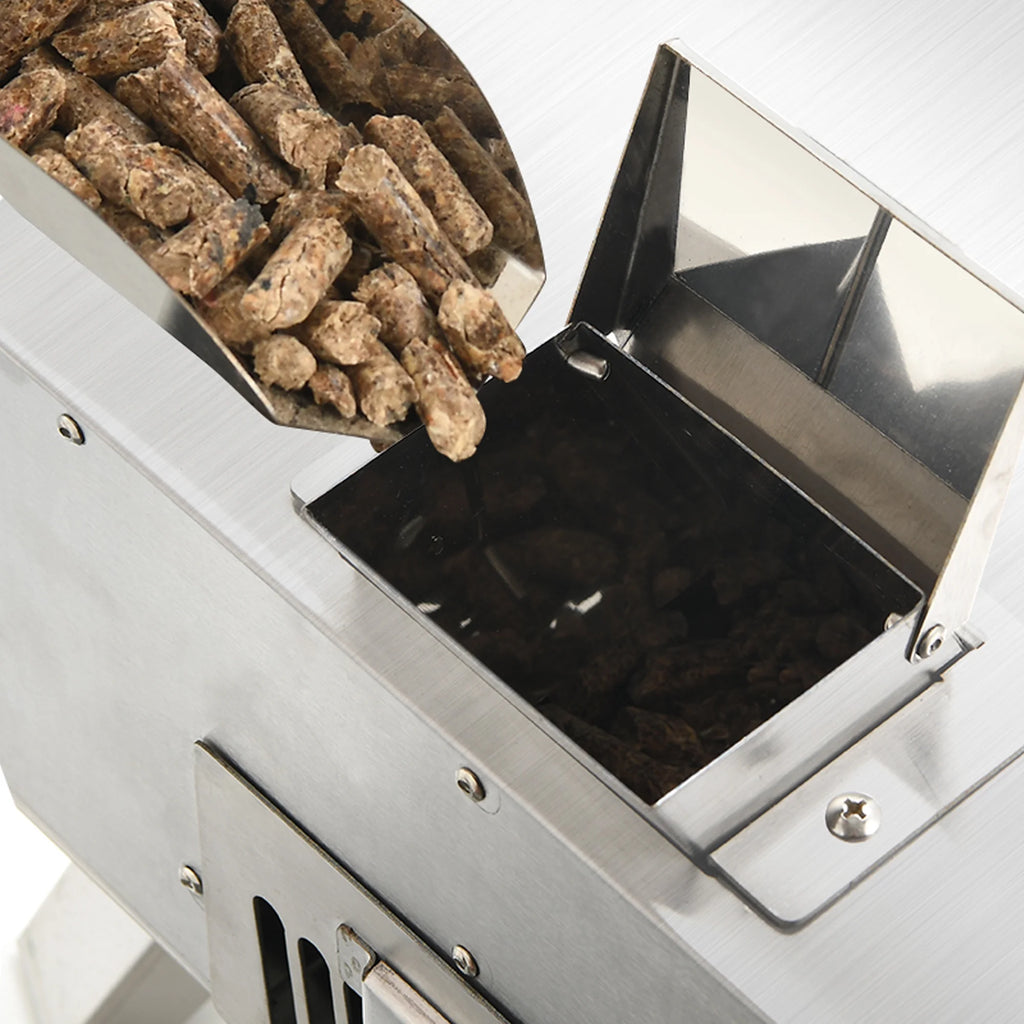12" Wood Fired Pizza Oven, Outdoor Stainless Steel Pizza Maker with Chimney M986