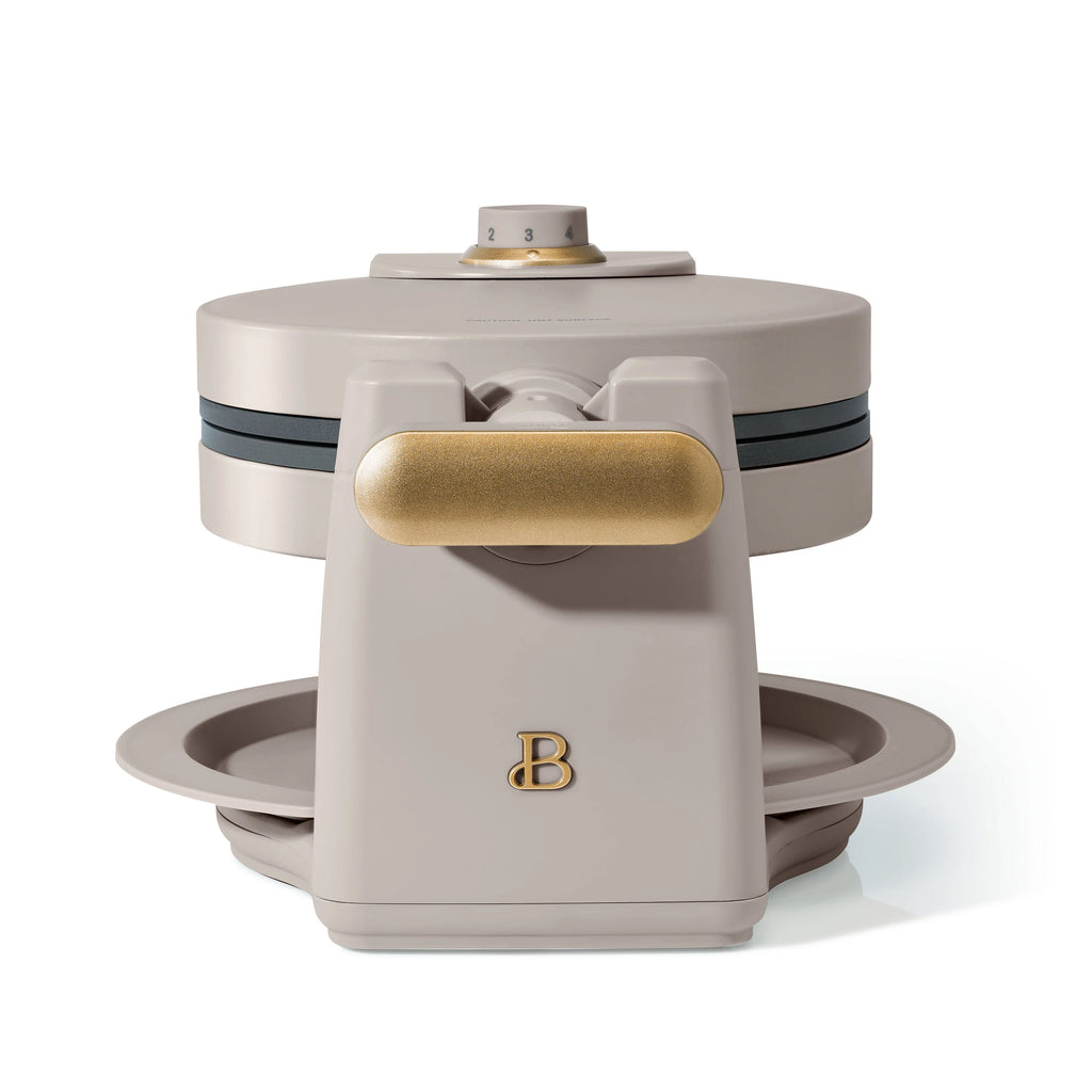 Rotating Belgian Waffle Maker, Porcini Taupe S6208