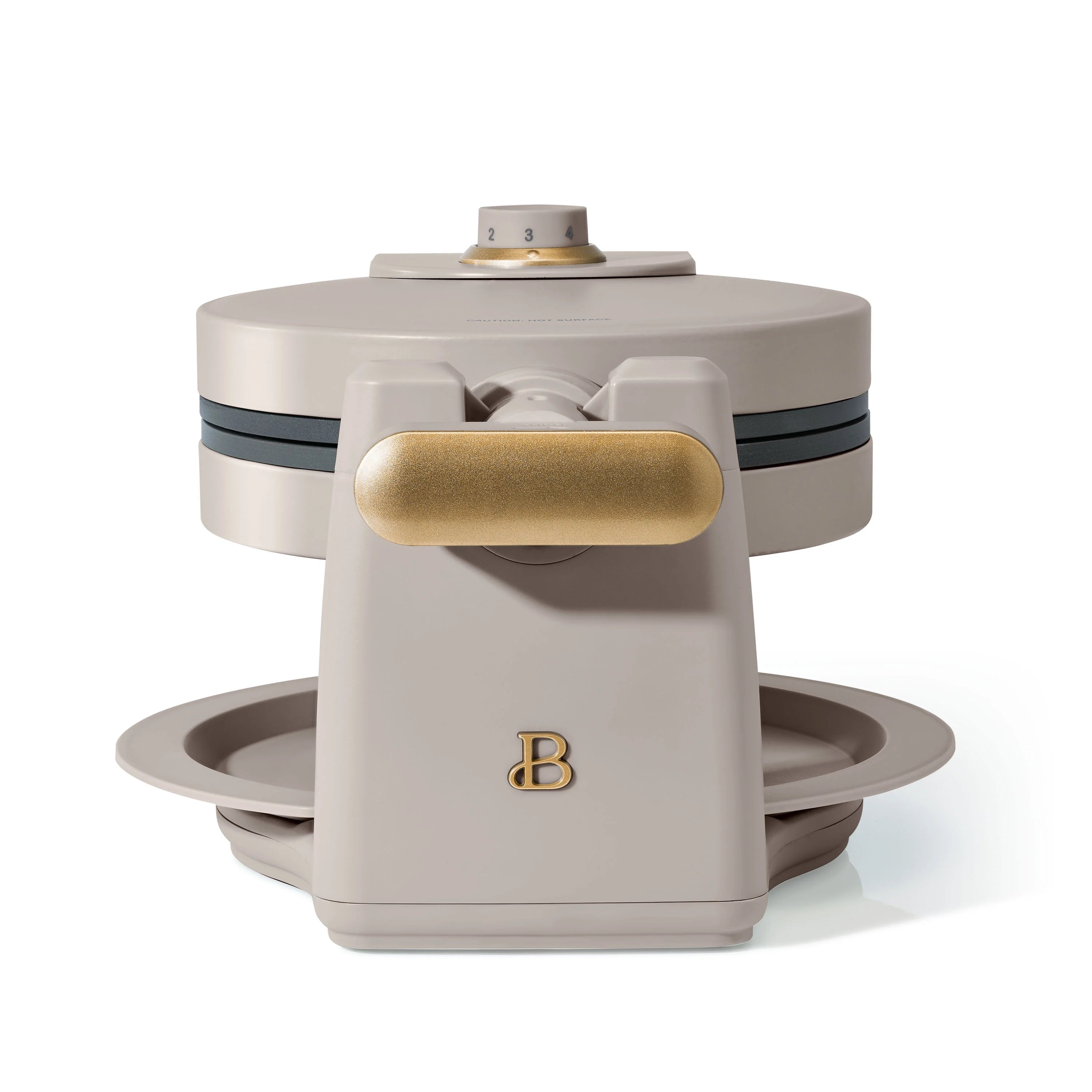 Rotating Belgian Waffle Maker, Porcini Taupe S6208