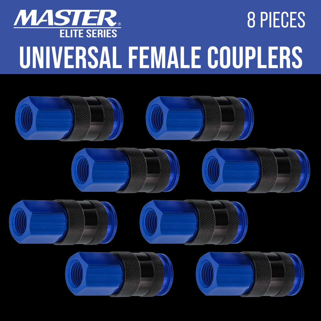 8 Piece Universal Air Hose Quick Connect Coupler Set with 1/4" NPT Female Threads G765