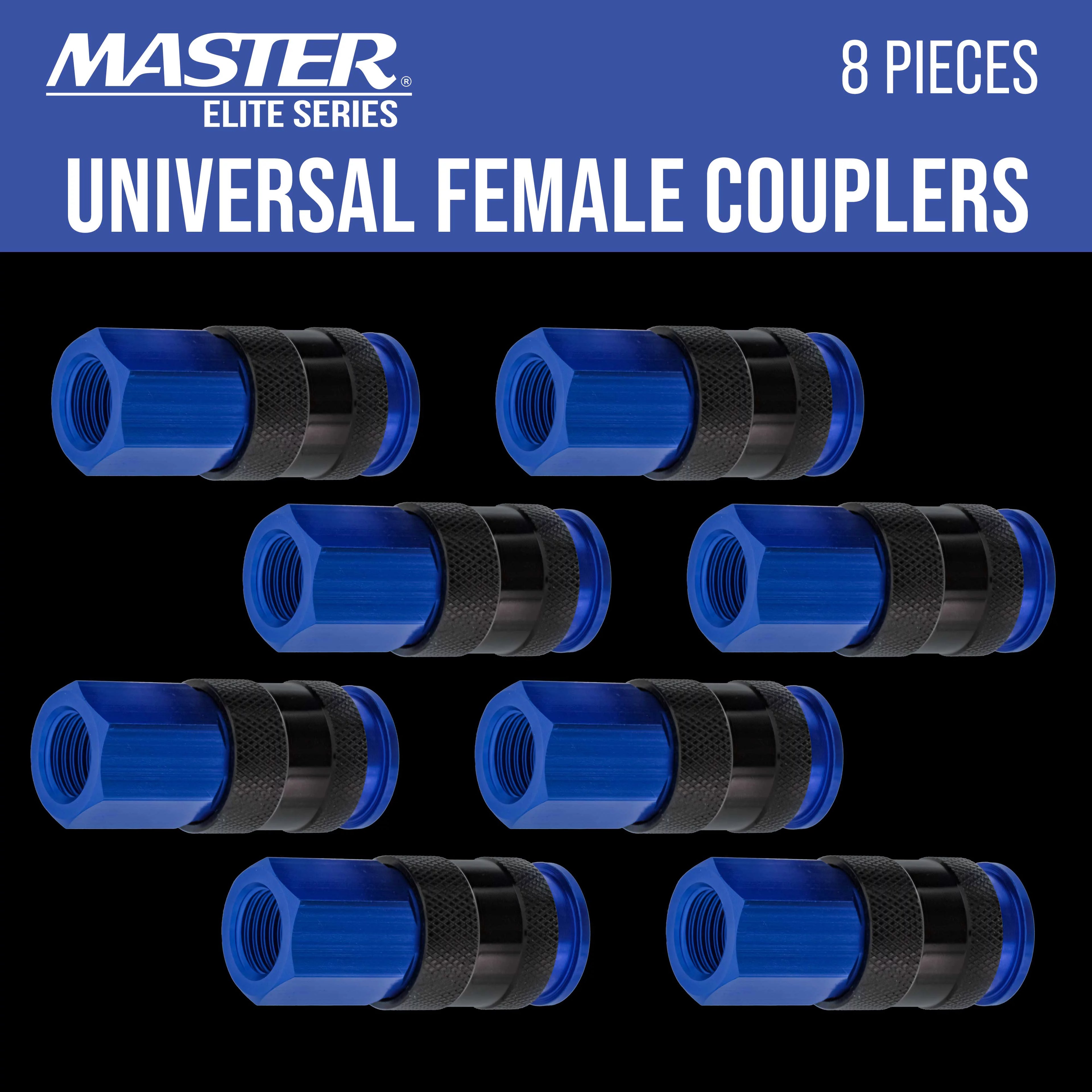 8 Piece Universal Air Hose Quick Connect Coupler Set with 1/4" NPT Female Threads G765