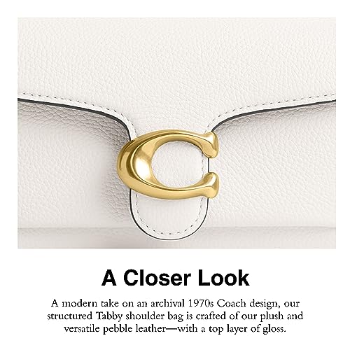 Polished Pebble Leather Shoulder Bag 20 M50835