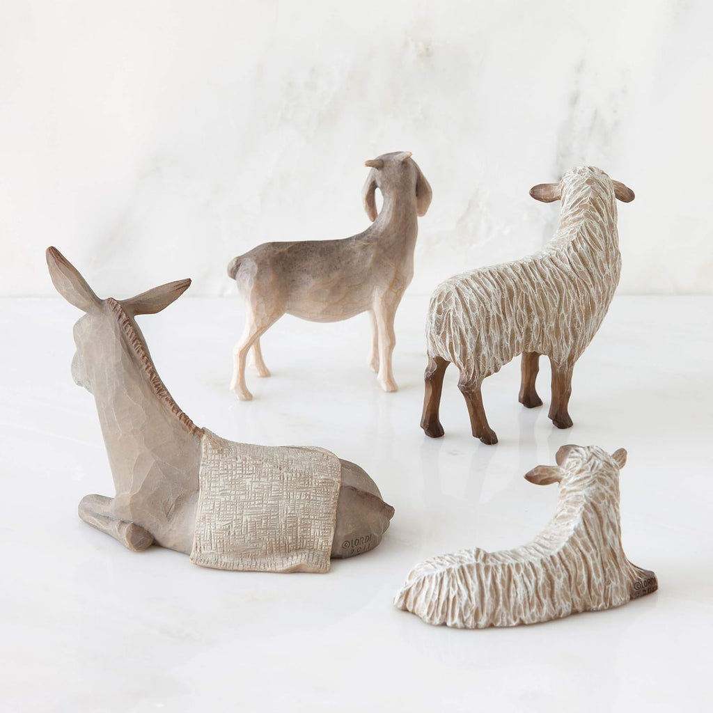 Nativity figures hand-painted 4-piece set U4016