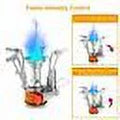 Backpacking Ultralight Stove Portable Gas Burner Camping Propane Piezo Ignition