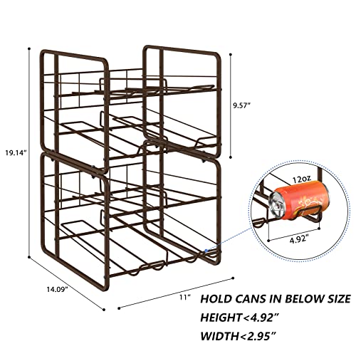 Soda Can Organizer for Refrigerator, 2 Pack O2472