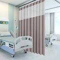 Inherent Flame Retardant Hospital Curtains Room Divider, Basement Divider,Grommet Privacy Medical Clinic Curtains(1 Panel, 9x8FT,Dark Blue)