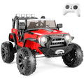 Hikole 24V Ride on Car Truck with Remote Control, 2 Seater Kids Power Electric Wheels Jeep, 3 Speeds, Bluetooth, LED Lights, Suspension, 24 Volt Ride On Toys for Big Kids 3-8 (Pink)