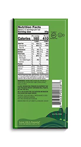 85% Cocoa Dark Chocolate Bar, Stevia-Sweetened, Keto-Friendly, 4-Pack I4400