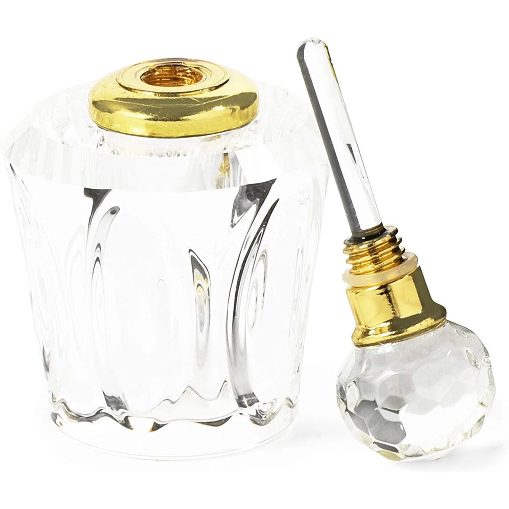 4 Pack Crystal Perfume Bottle Set, Empty Refillable, Bathroom Decor R811