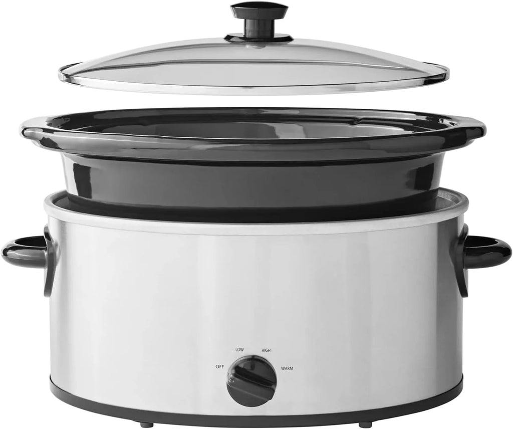 6 Quart Oval Slow Cooker with Glass Lid G54484