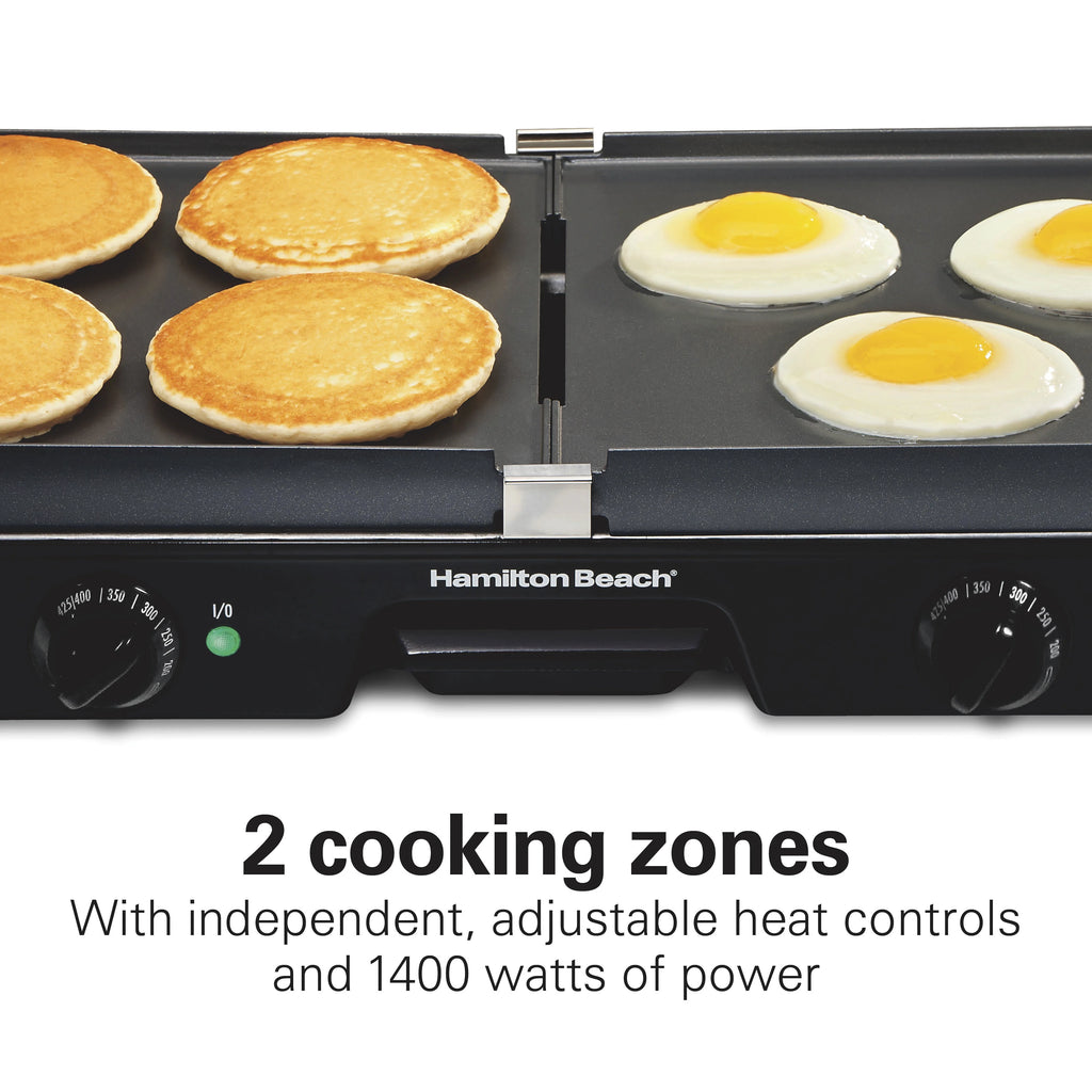 Electric Indoor Grill and Griddle, Nonstick, Adjustable Temperature R76102