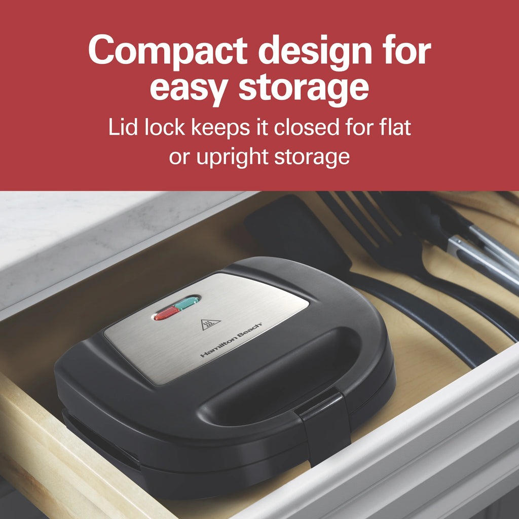 Nonstick Sandwich Maker, Compact and Easy to Store K81268