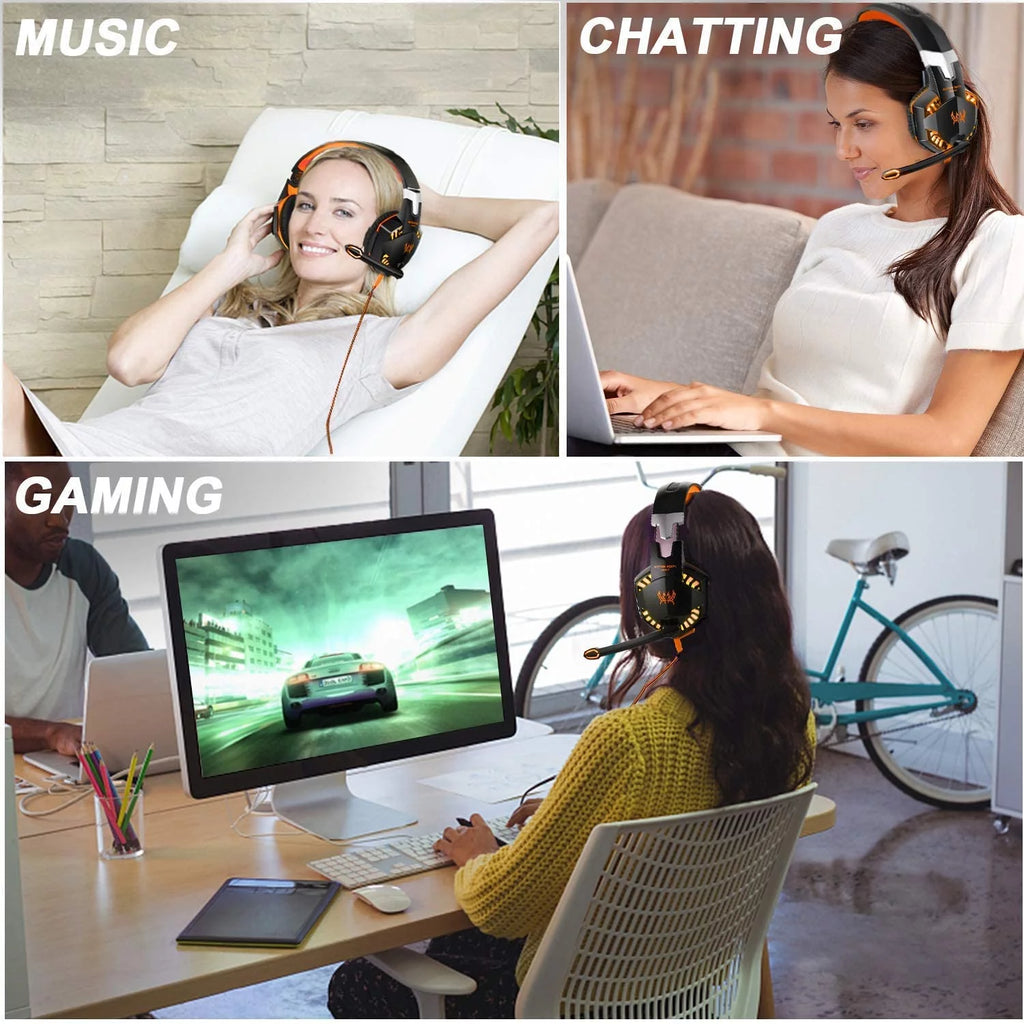 Gaming Headset with Noise Cancelling Mic for PS4 Xbox PC W10186